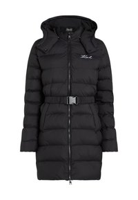 SIGNATURE LONG PUFFER - Téli kabát - black