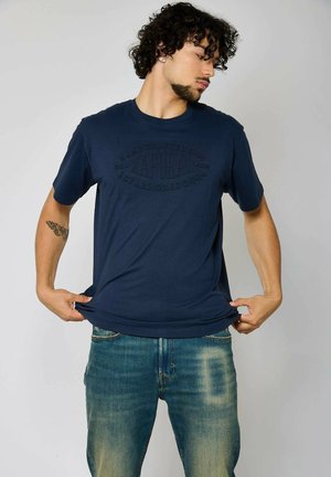 VALDO - T-shirt imprimé - navy