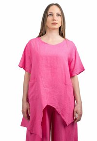 Dalle Piane Cashmere ASYMMETRICAL  - Tunica - fuxia
