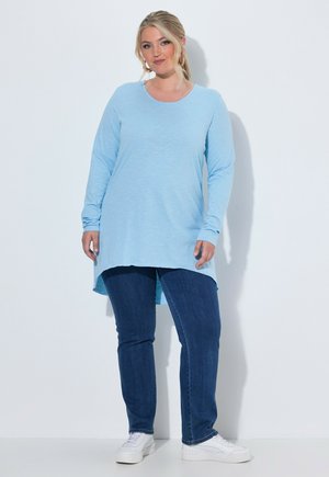 MIAMODA, LANGARMSHIRT, A-LINIE, SAUM HINTEN LÄNGER - Longsleeve - sky blue
