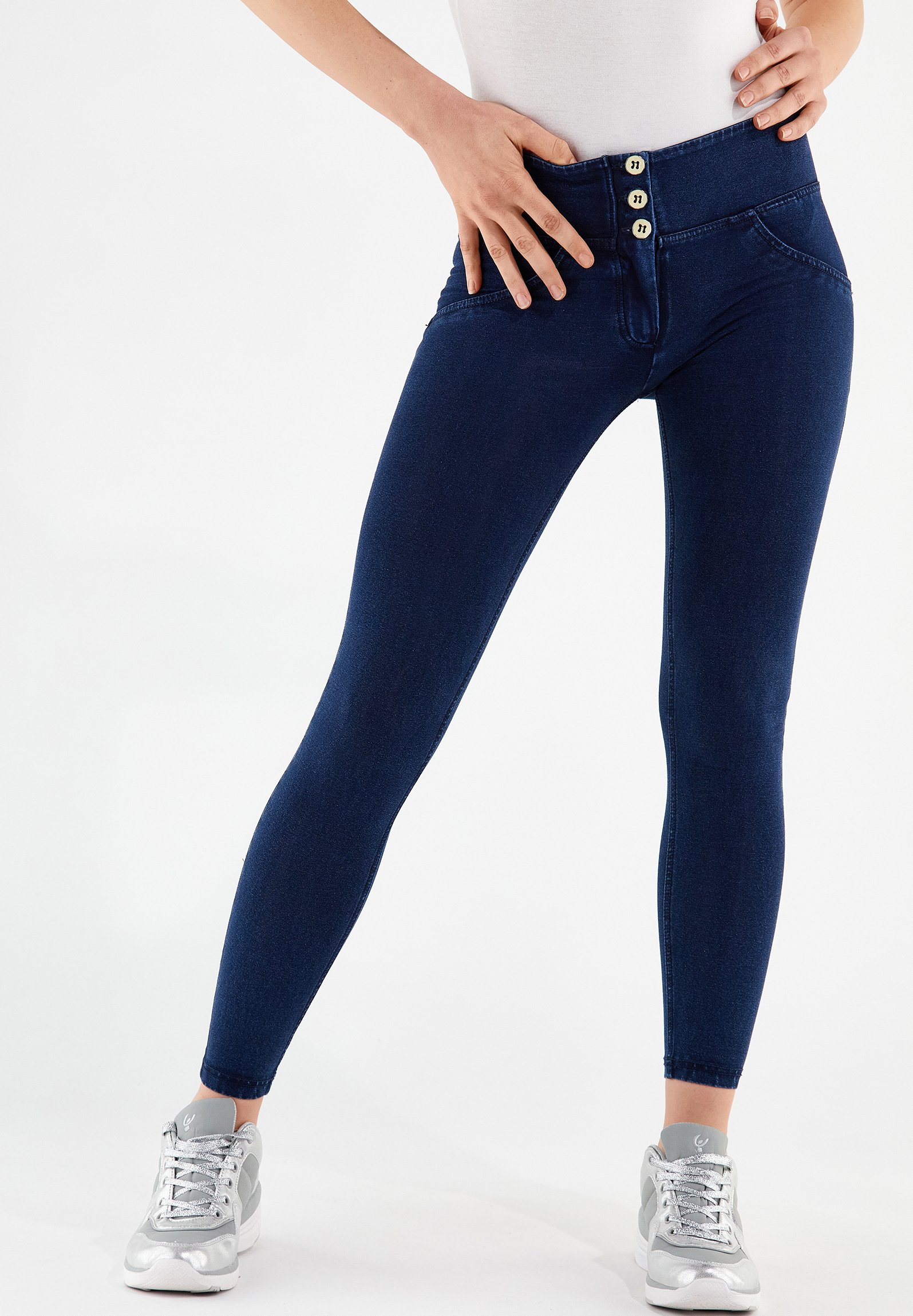 Freddy WR.UP - JEGGINGS PUSH UP - Jeggings - denim scure con cuciture in  tono/blu scuro - Zalando.it