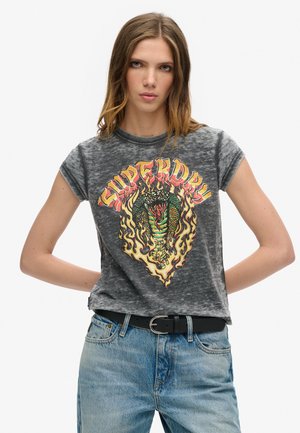 Superdry & Co ROCK GRAPHIC - T-shirts print - black
