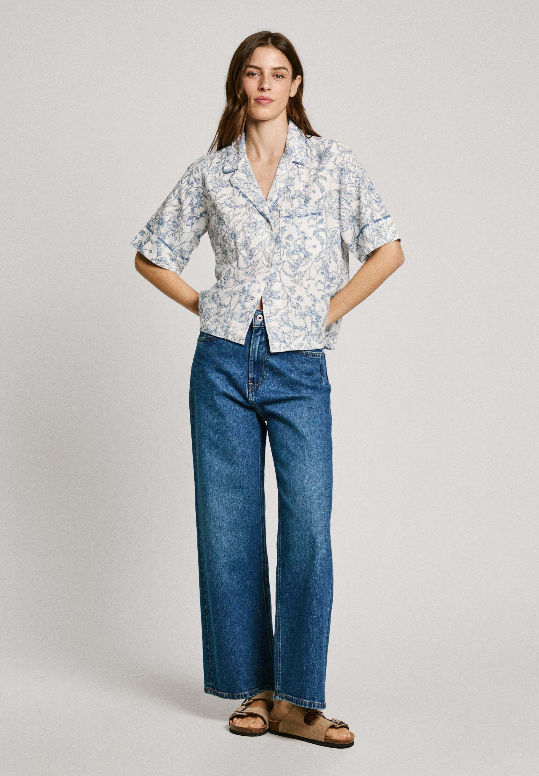 売れ筋商品|||ペペジーンズ シャツ レディース トップス DORIS - Shirt - mousse white Pepe Jeans DORIS - Shirt - mousse white/off-white - Zalando