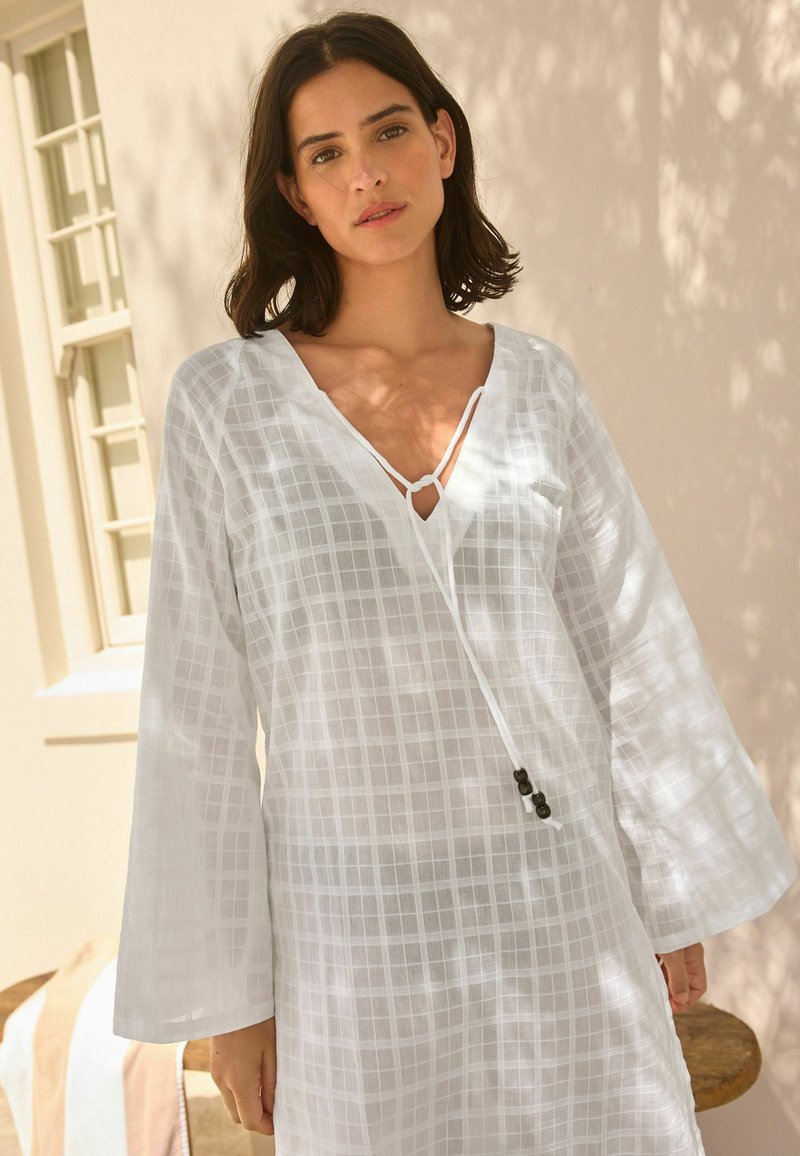 Next COVER-UP KAFTAN - Blūze - white