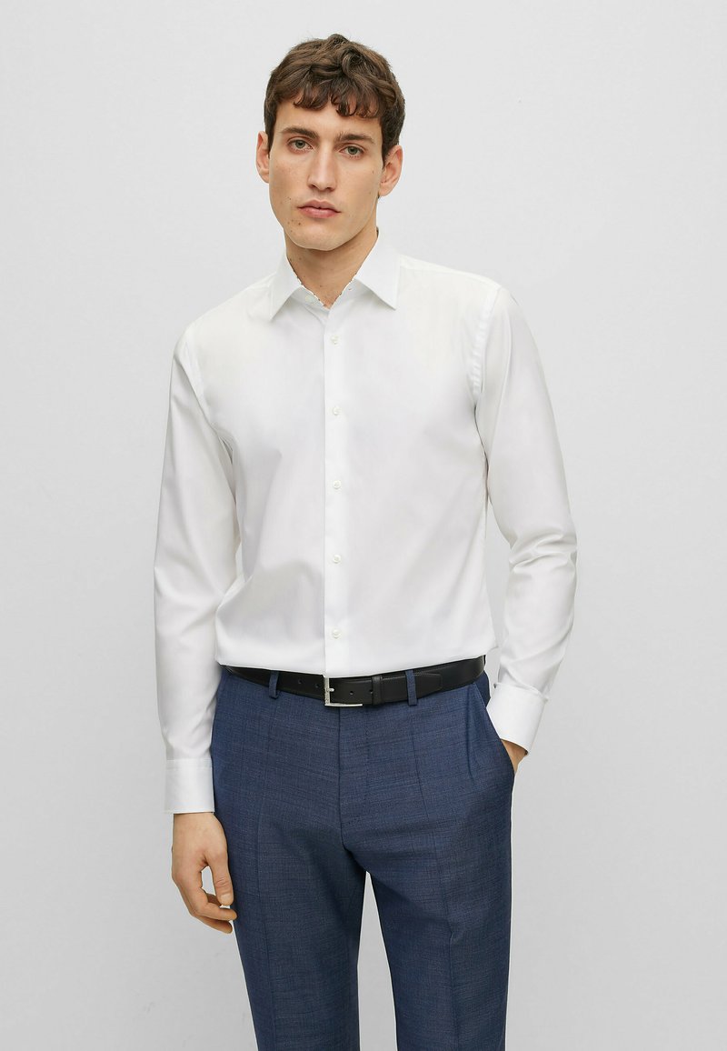 BOSS Men's Camicia in Lino White