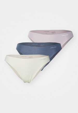 BIKINI 3 PACK INVISIBLES COTTON - Briefs - turbulence/bone/sand