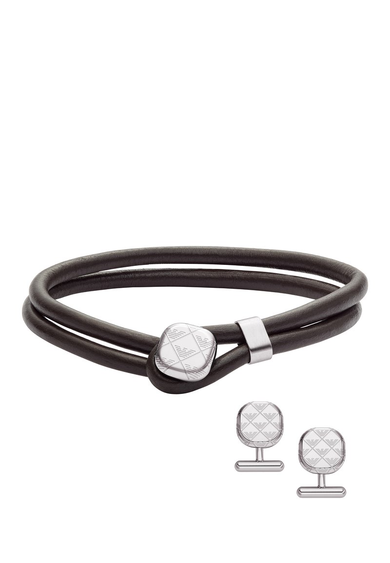 Emporio Armani SET - Gemelli - silver-coloured