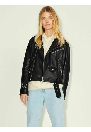 BIKER JXHOLLY - Leather jacket - black