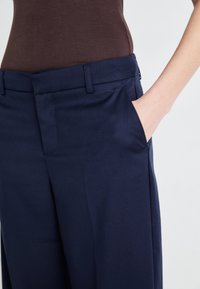 Gina Tricot WIDE LEG  - Trousers - navy