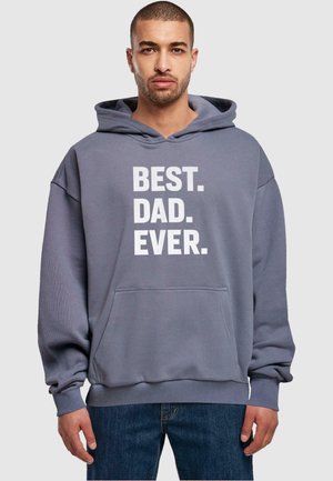 FATHERS DAY - BEST DAD EVER ULTRA HEAVY - Kapuzenpullover - vintageblue