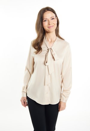 LANGARM NOWLES - Bluza s gumbima - beige