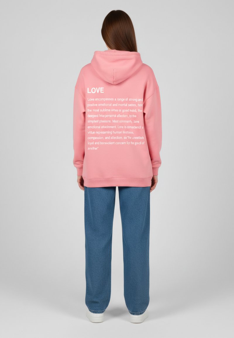 Mira Paris LOVE DEFINITION OVERSIZED Sweat à capuche pink/rose