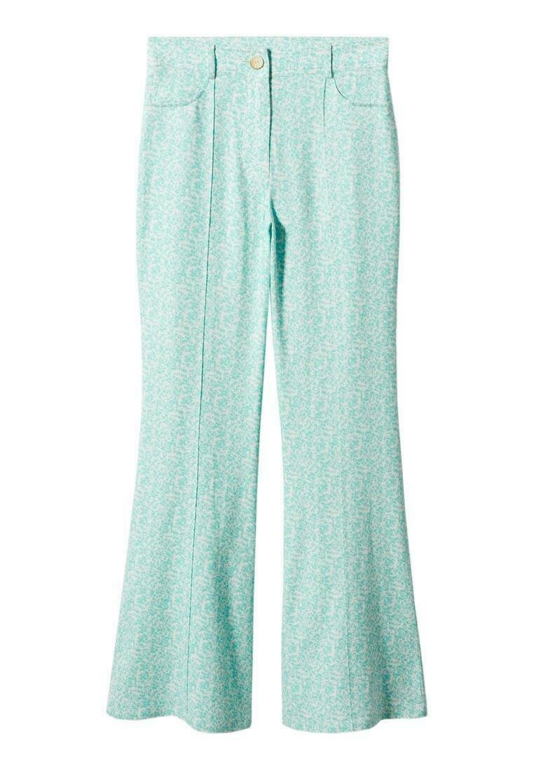 Mango Broek turquoise Mango Broek turquoise