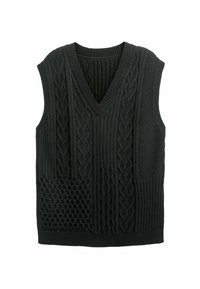 HEART PATCHWORK - REGULAR FIT - Felső - black