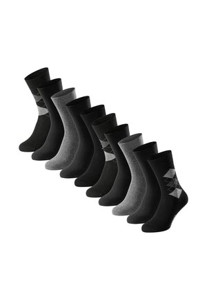 10ER PACK BIRD - Strømper - grau   schwarz   grau