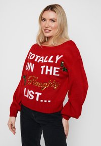 Threadbare NAUGHTY LIST - Maglione - red