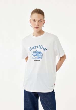 T-shirt print - white