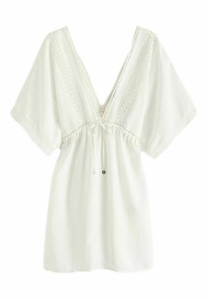 TRIM COVER-UP KAFTAN - Päevakleit - white