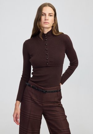 LAYERED-EFFECT - Vest - brown