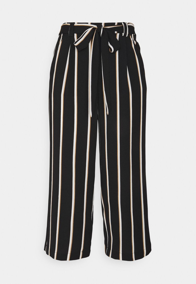 ONLY ONLWINNER PALAZZO - Pantalon classique - black/camel