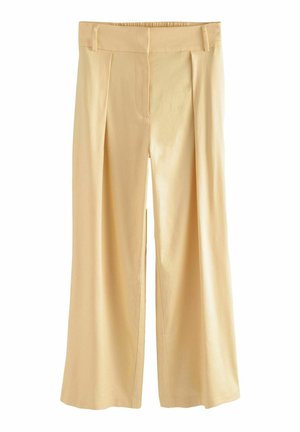 Next ELASTIC BACK WIDE LEG - Püksid - yellow
