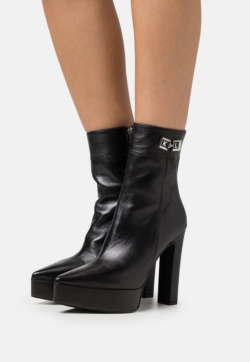 KARL LAGERFELD SOIREE PLATFORM Platform ankle boots black/black