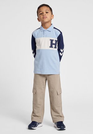 Hummel, HUMMEL HMLROBIN JERSEY POLO L/S UNISEX - Polo - cashmere blue