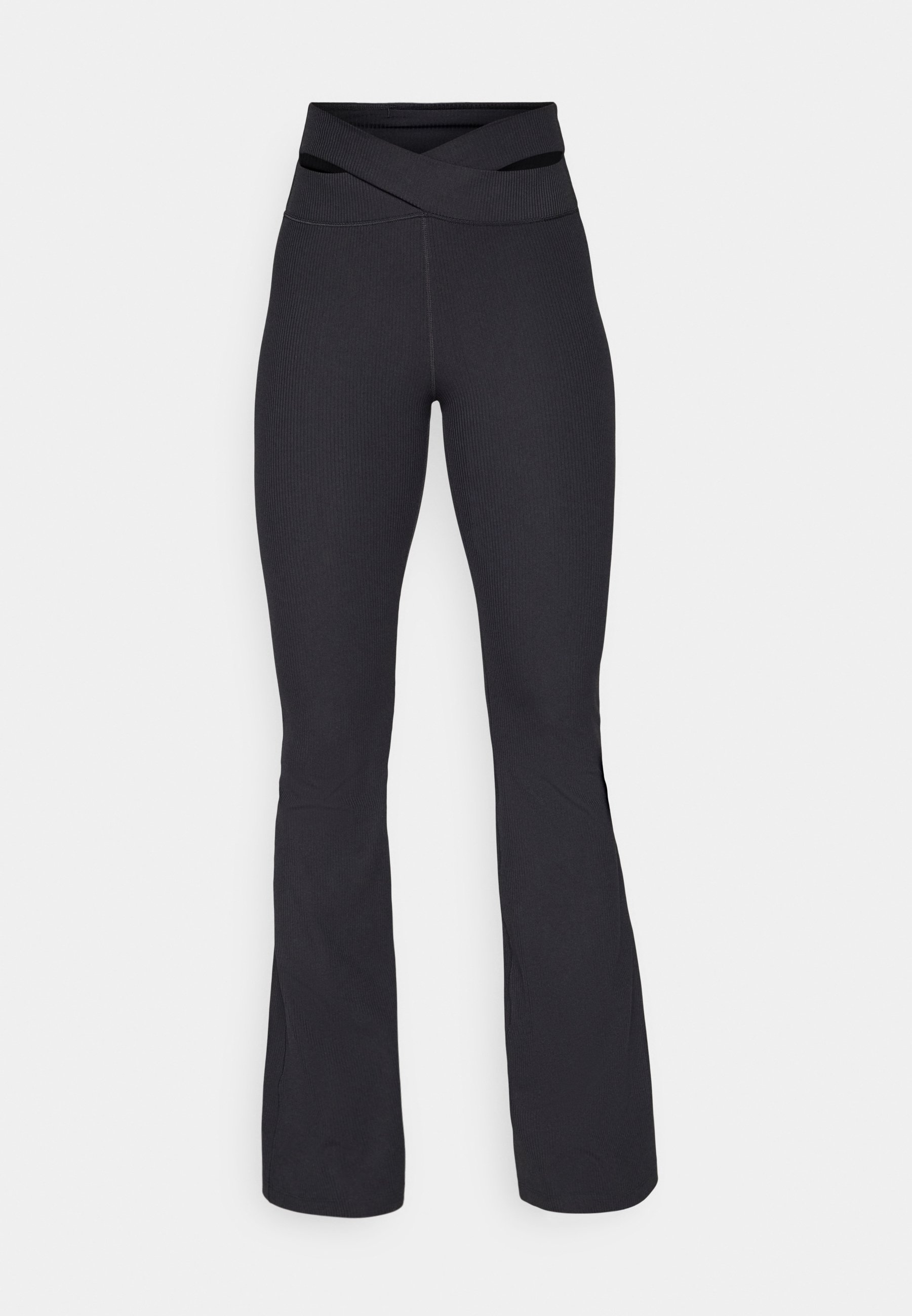 Nike Performance ZENVY RIB - Tights - black/white/zwart - Zalando.nl