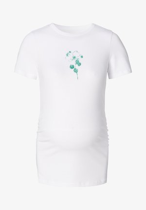 Esprit Maternity SHORT SLEEVE - Print T-shirt - bright white
