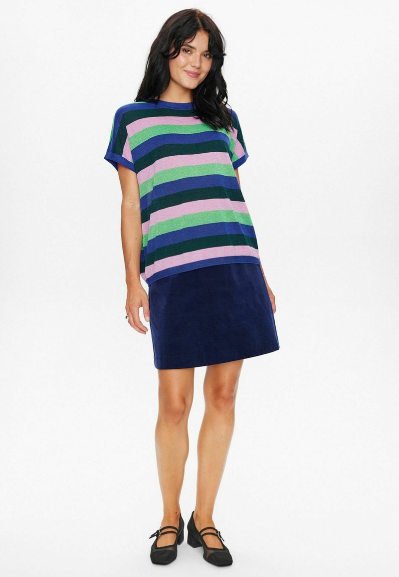 Numph T-shirt print blauw