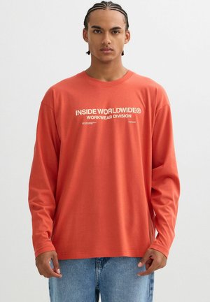 MANGA LARGA EXTAMPADO TEXTO - Camiseta de manga larga - naranja