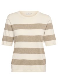 Kaffe Camiseta estampada - mottled brown