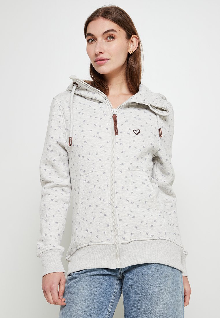 Bluză de molton cu fermoar