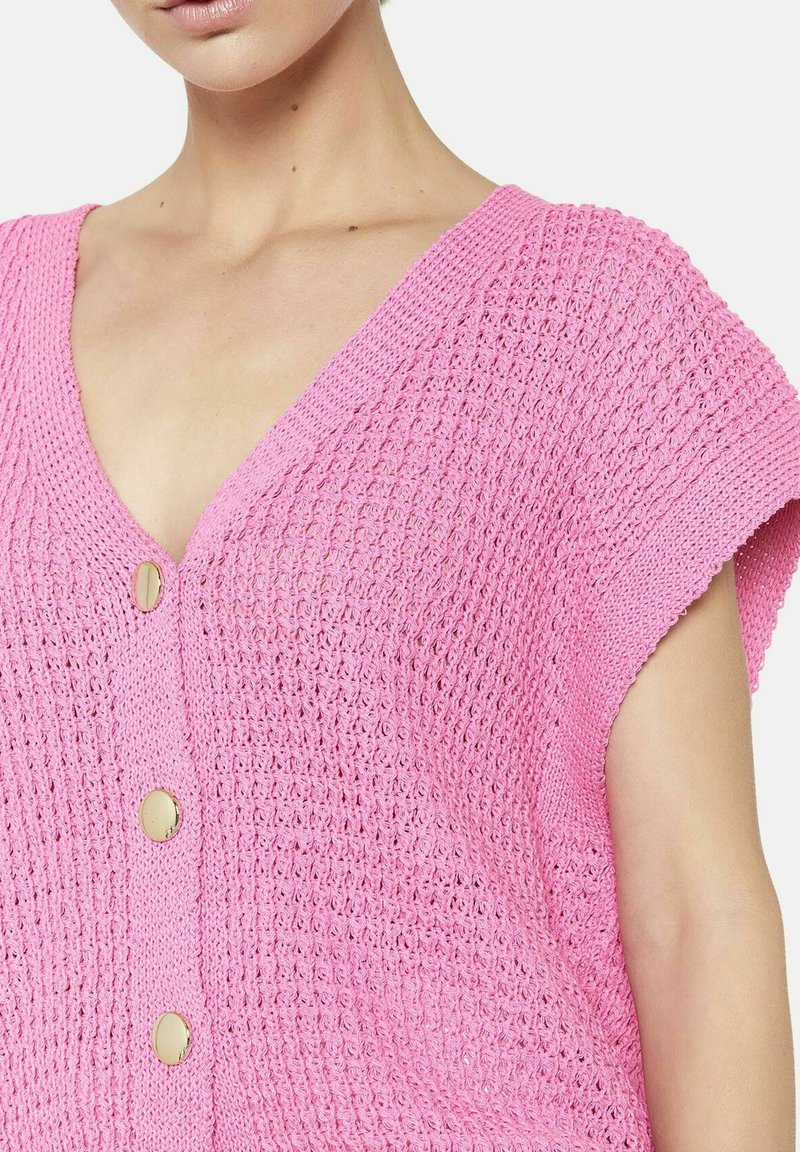 Only - Onlliva V-Neck S/S Cardigan Knt - 4975690 Potpourri Melange