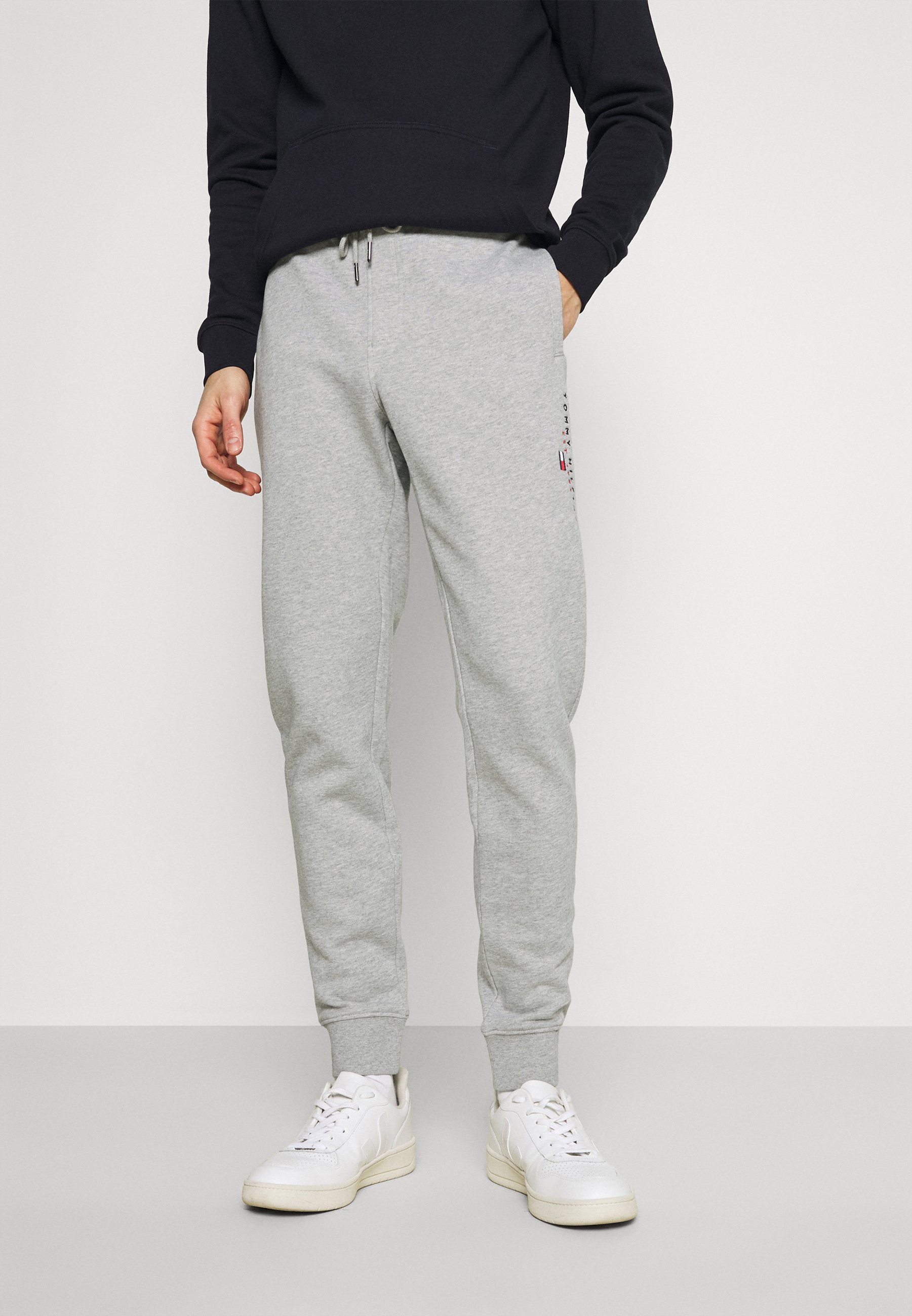 Tommy Hilfiger ESSENTIAL - Pantaloni sportivi - medium grey heather/grigio  screziato - Zalando.it