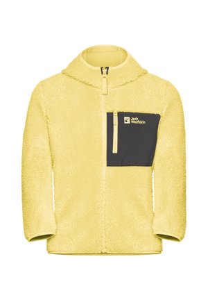 ICE CURL HOOD - Flísová bunda - lemon ice