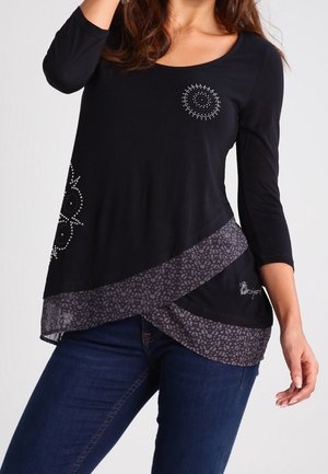 T-shirt à manches longues - black