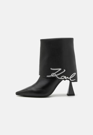 DEBUT II FOLD DOWN MIDI BOOT - Klasične gležnjače - black