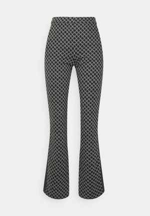MONOGRAM PUNTO PANTS - Stoffhose - black/grey melange
