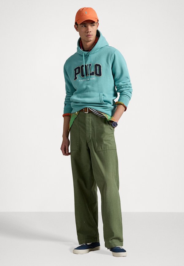 THE RL FLEECE LOGO HOODIE - Sweatshirt - deep seafoam2