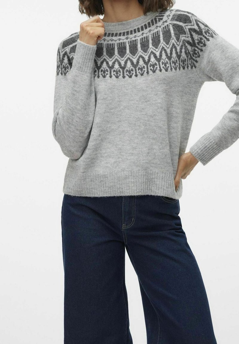 Vero Moda Stickad tröja - dark grey