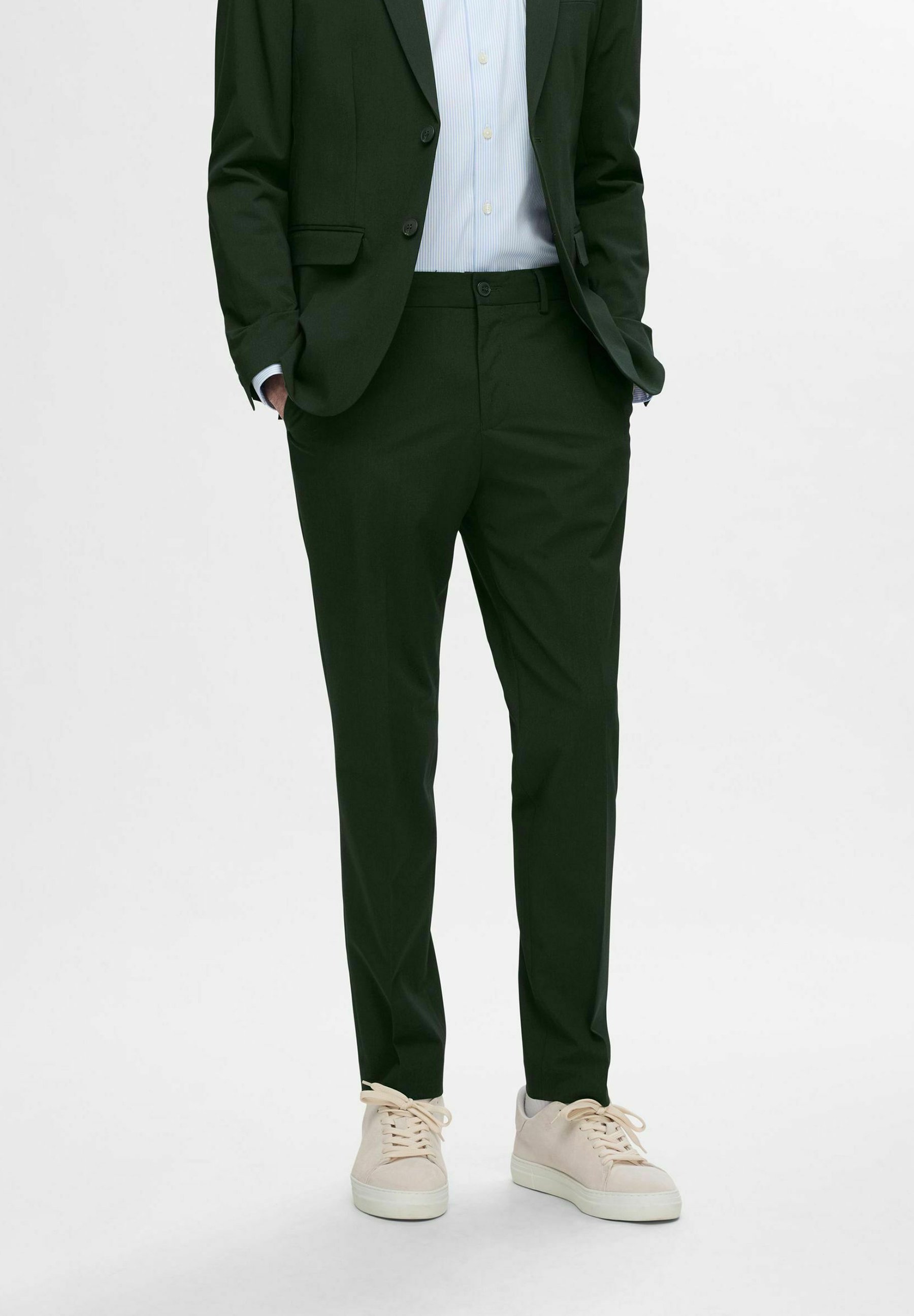 Selected SLHSLIM LIAM - Trousers - forest night/dark green - Zalando.ie