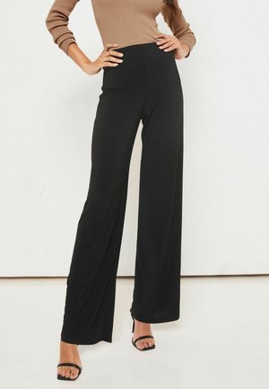 Lipsy, REGULAR FIT - HIGH WAIST WIDE LEG TROUSERS 2 PACK - Püksid - black/berry
