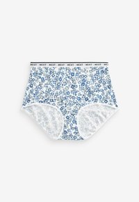 Next MONO PRINT RICH LOGO KNICKERS FOUR PACK - Tange - blue ditsy print