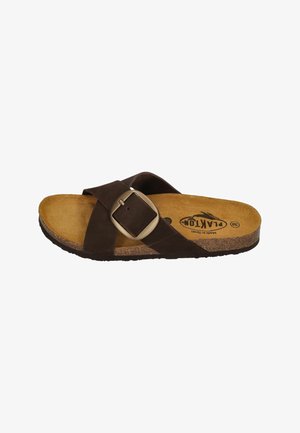 PLAKTON, PLAKTON DAMEN PANTOLETTEN BRAMMA 185690 MARRON - Mules - marron