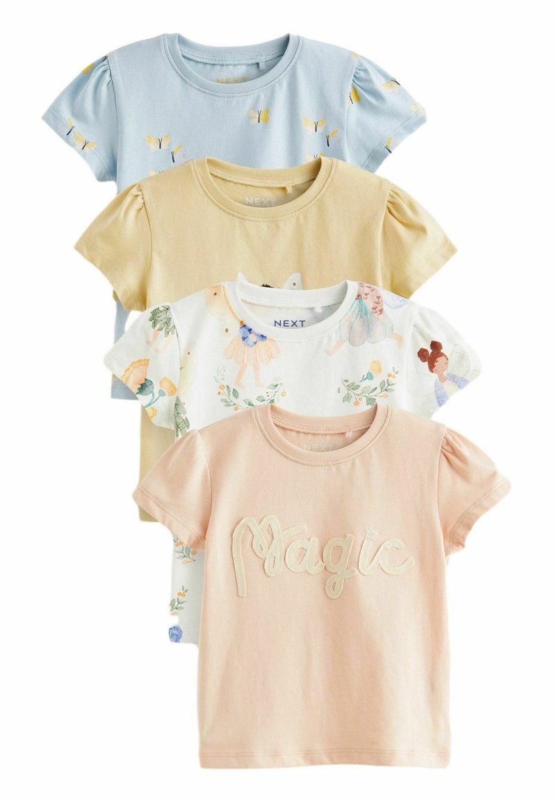 Next SHORT SLEEVE 4 PACK REGULAR FIT - Nyomott mintás póló - blue