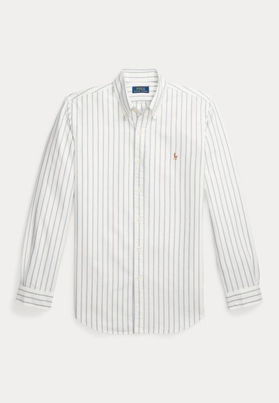 Polo Ralph Lauren CUSTOM FIT STRIPED OXFORD SHIRT - Πουκάμισο -  white/blue multi