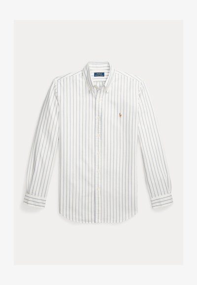 Polo Ralph Lauren CUSTOM FIT STRIPED OXFORD SHIRT - Πουκάμισο - white/blue multi