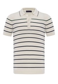 Felix Hardy - KNIT SHORT SLEEVE POLO - Polo - off white Imagen en miniatura 1