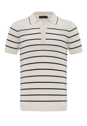 Felix Hardy KNIT SHORT SLEEVE POLO - Koszulka polo - off white